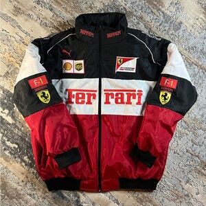 Ferrari F1 Team Jacket in Red, Black, and White